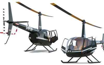 Helicopter tours in a Robinson R44