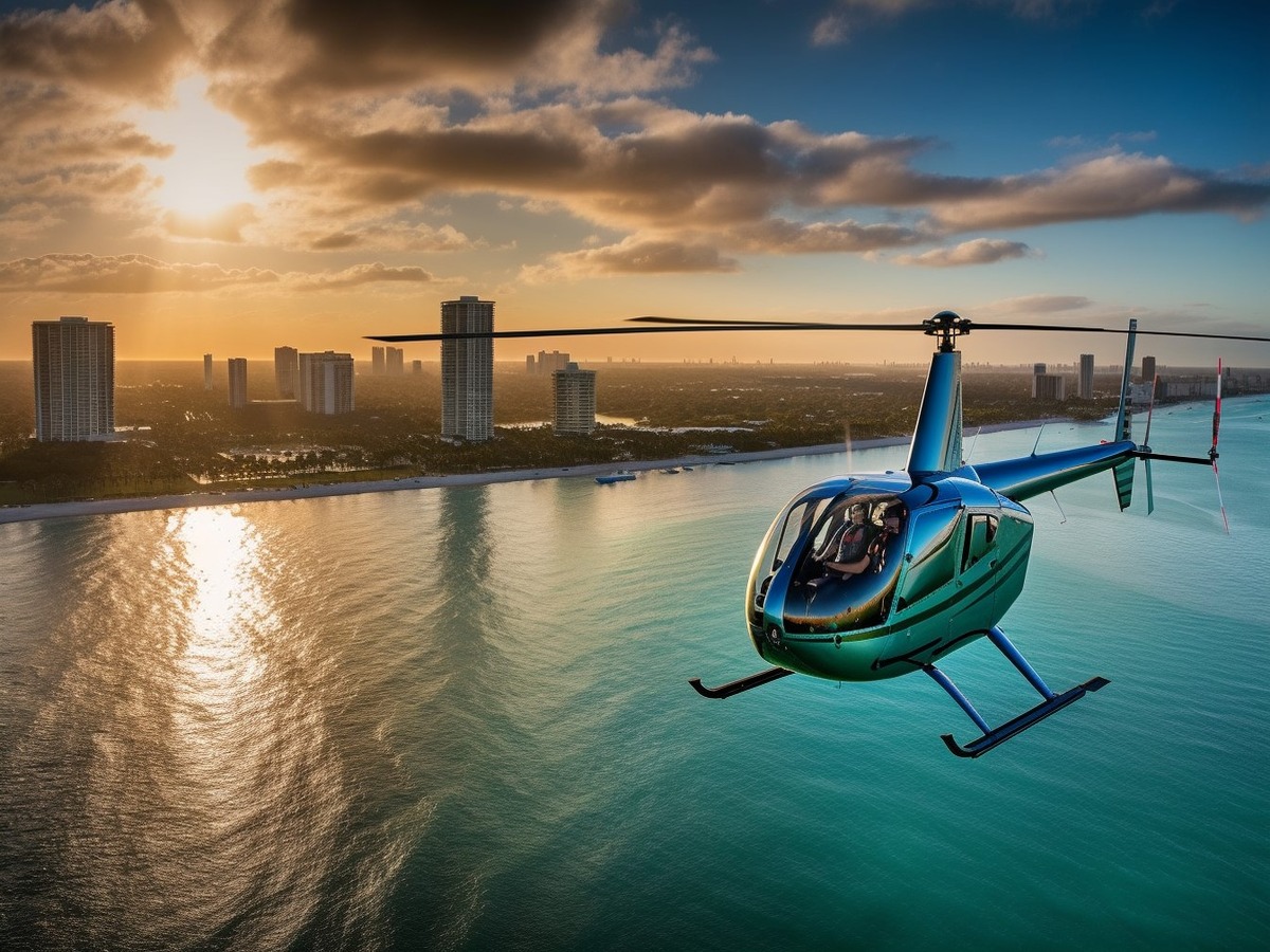 miami sunset helicopter rides near me